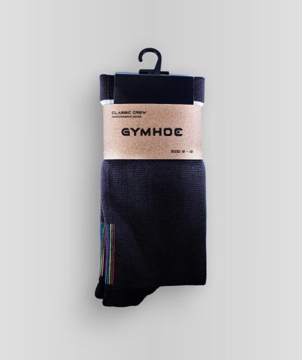 Black Classic Crew Performance Socks