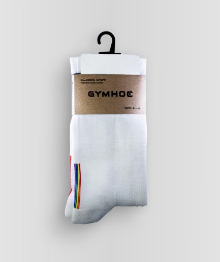 White Classic Crew Performance Socks